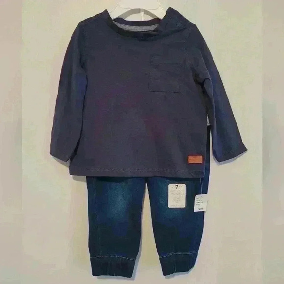 NWT 7 for all mankind baby boy 3 piece set - Picture 2 of 4